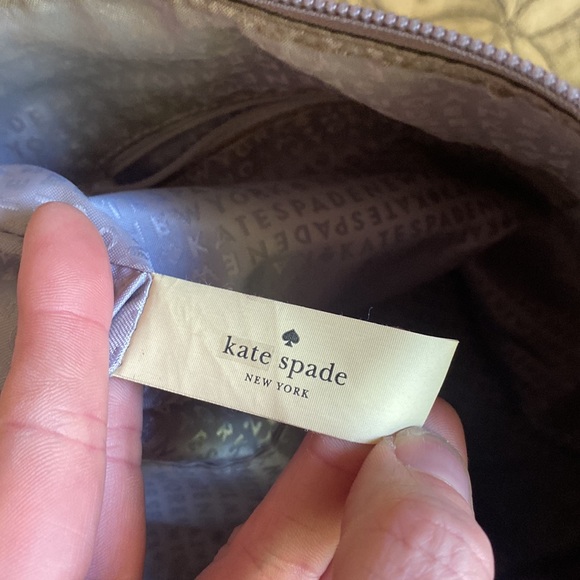 Kate Spade New York Greta Court Glitter Penny Tote Grey Silver | Imperfect - Picture 12 of 13